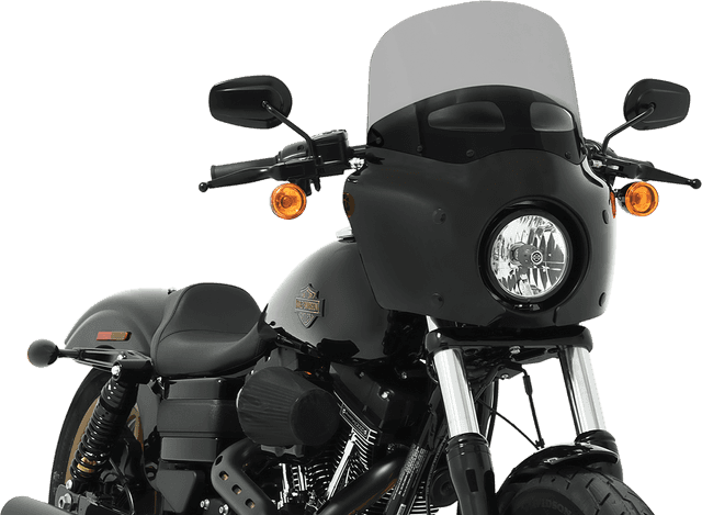 MEMPHIS SHADES 2350-0460 Road Warrior Windshield - Vented - Black Smoke -11"