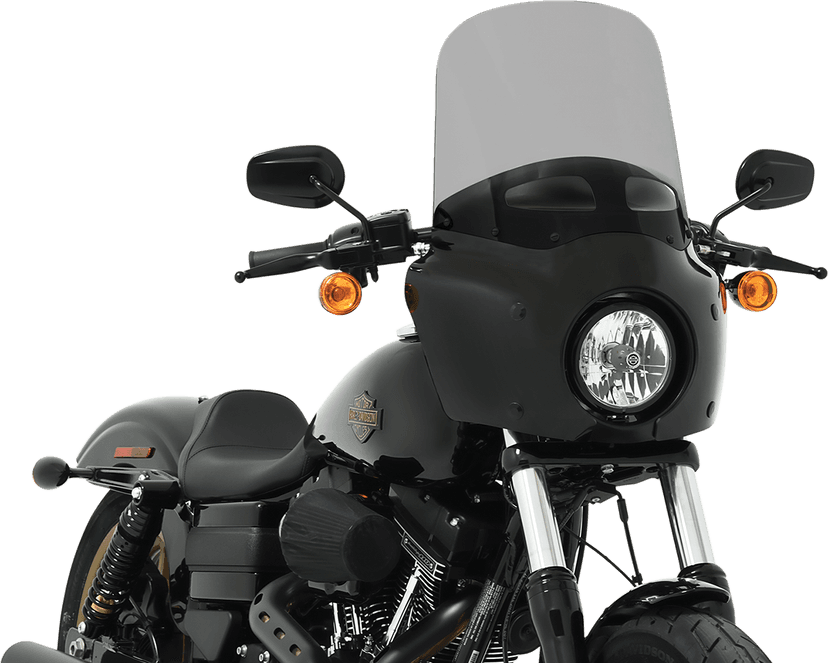 MEMPHIS SHADES 2350-0465 Road Warrior Windshield - Vented - Black Smoke - 15"