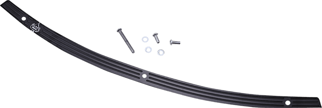KLOCK WERKS 2350-0510 Flare® Windshield Trim - Logo - Black w/ Contrast Logo - '96-'25 FLH