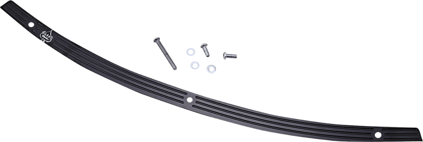 KLOCK WERKS 2350-0510 Flare® Windshield Trim - Logo - Black w/ Contrast Logo - '96-'25 FLH