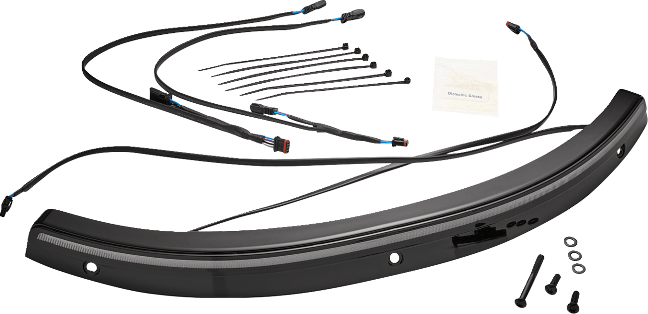 CIRO 2350-0584 Solaire LED Windshield Trim - Black