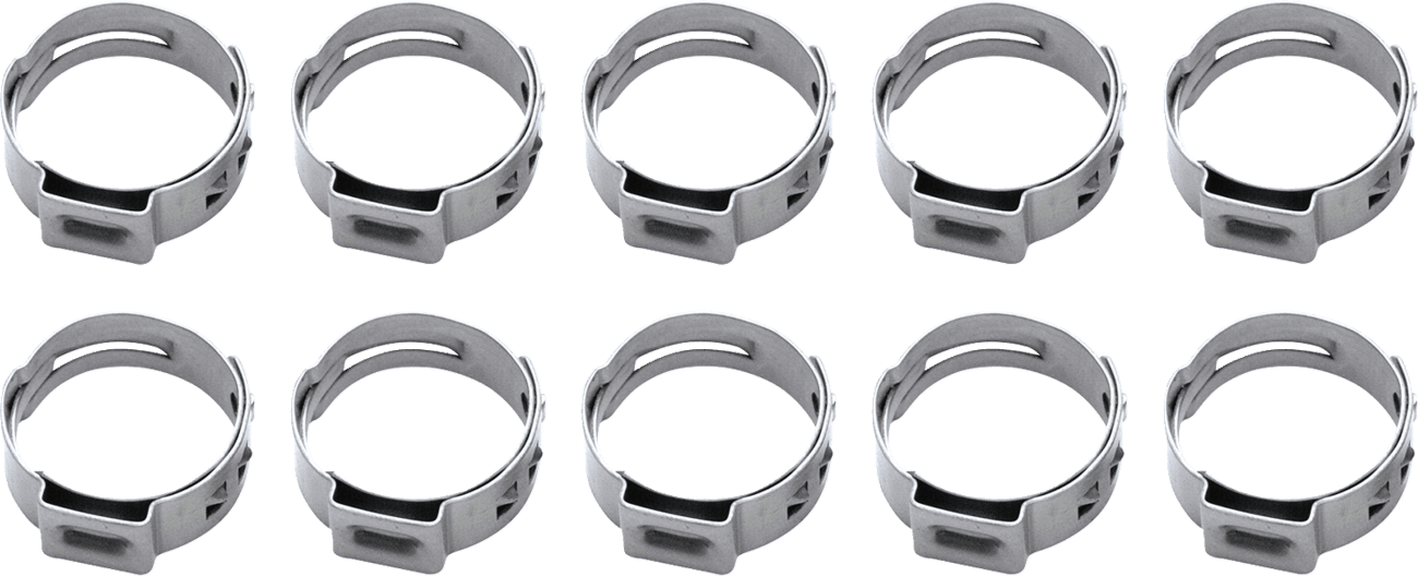MOTION PRO 2401-0548 Ear Clamps - Cooling System - Stepless - 17-21 mm - 10 Pack