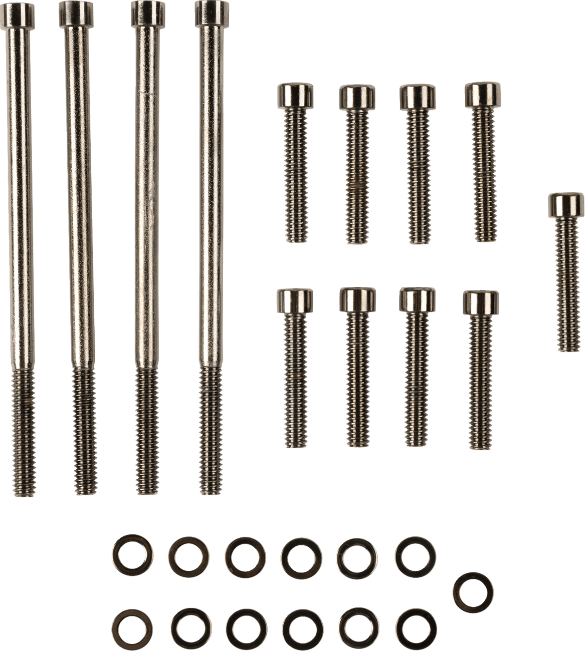 DRAG SPECIALTIES 2401-0571 Bolt Kit - Primary Cover - Smooth - Black/Chrome - '07-'16 Touring