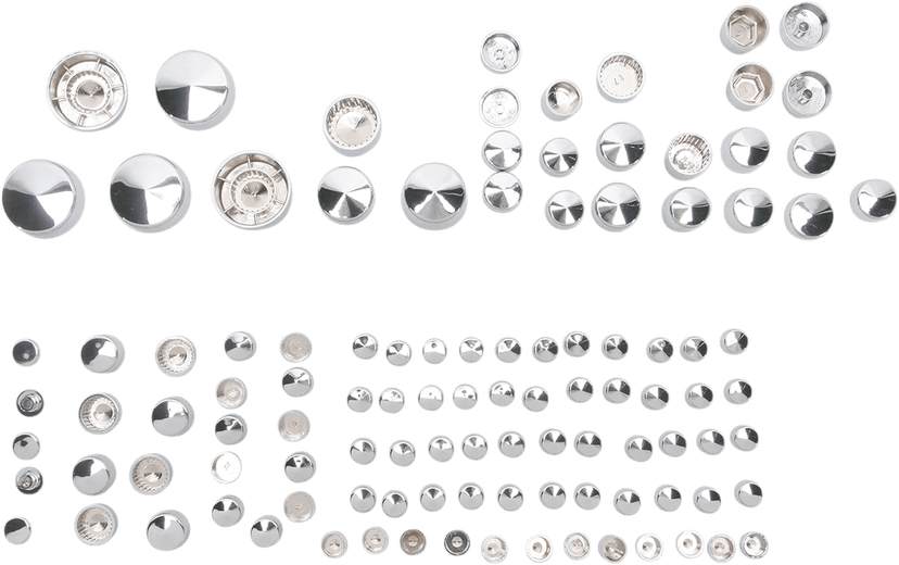 DRAG SPECIALTIES 2401-0688 Bolt Cover Kit - Deluxe/Engine - Chrome - Sportster