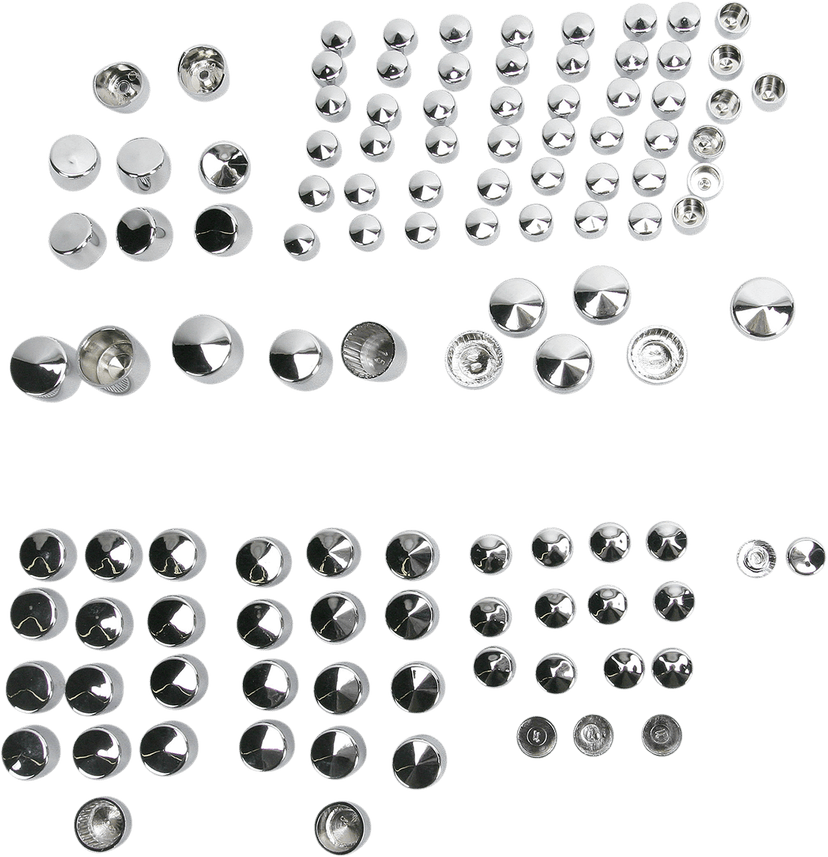 DRAG SPECIALTIES 2401-0698 Bolt Cover Kit - Standard/Engine - Chrome - '09-'10 Touring