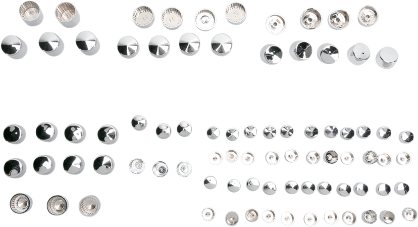 DRAG SPECIALTIES 2401-0702 Bolt Cover Kit - Standard/Engine - Chrome - '99-'06 Touring