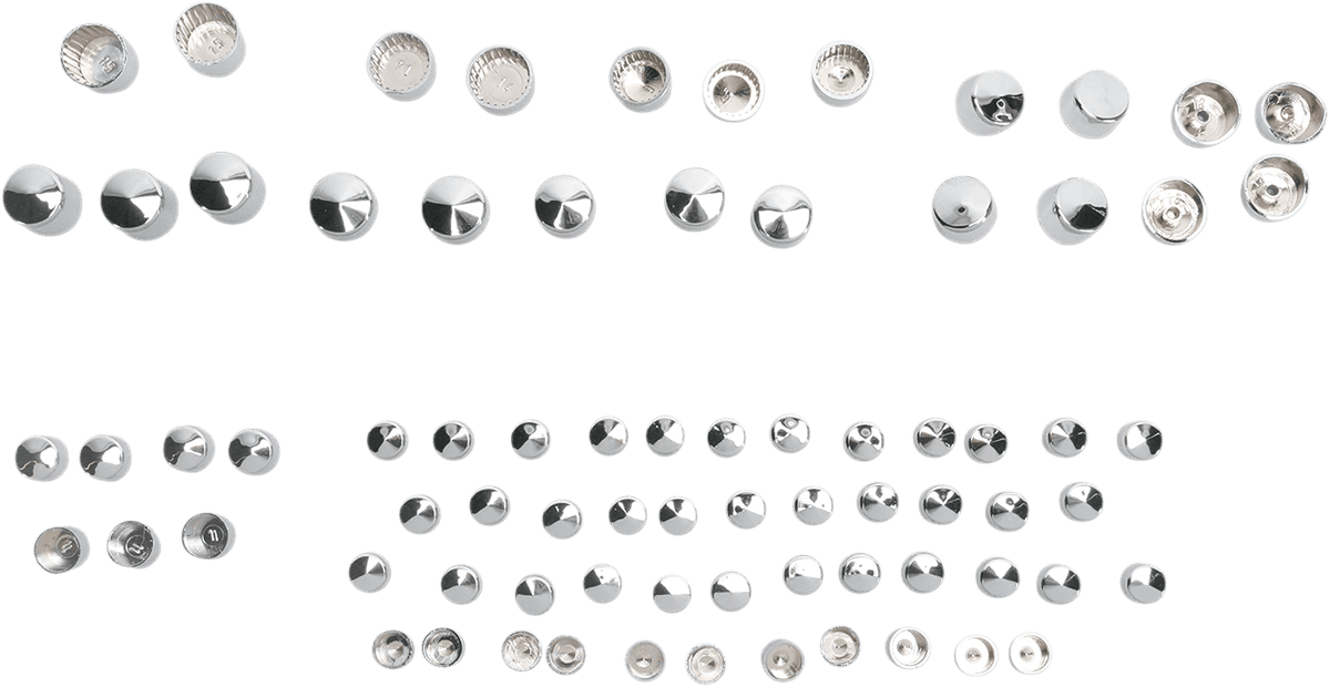 DRAG SPECIALTIES 2401-0704 Bolt Cover Kit - Standard/Engine - Chrome - '06-'17 Dyna