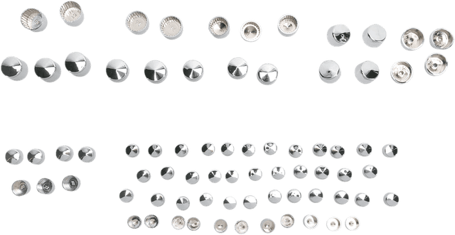 DRAG SPECIALTIES 2401-0704 Bolt Cover Kit - Standard/Engine - Chrome - '06-'17 Dyna