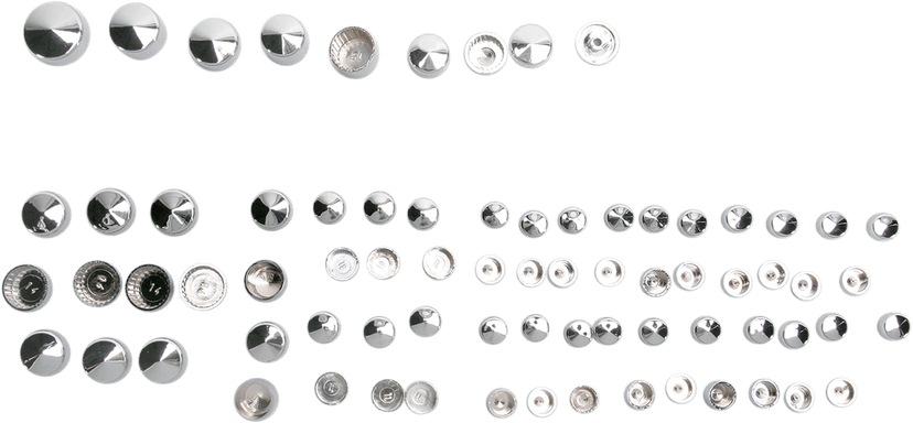 DRAG SPECIALTIES 2401-0714 Bolt Cover Kit - Standard/Engine - Chrome - '86-'03 Sportster