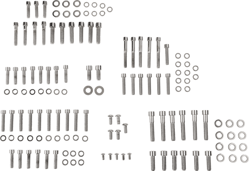 DRAG SPECIALTIES 2401-0761 Bolt Kit - Complete Motor - Smooth/Socket-Head - '06 Dyna — image 1 of 2