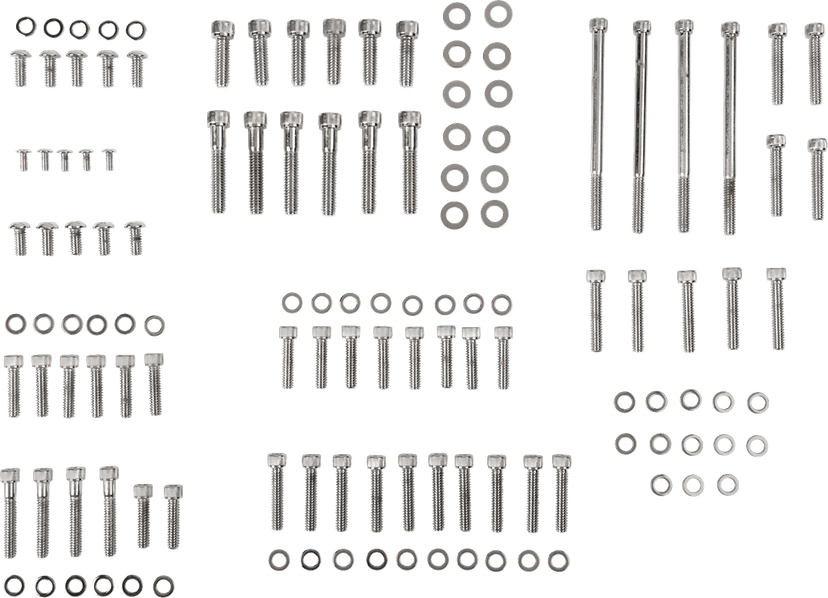 DRAG SPECIALTIES 2401-0762 Bolt Kit - Complete Motor - Knurled/Socket-Head - '07-'17 Softail/Dyna — image 1 of 2