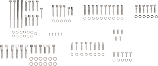 DRAG SPECIALTIES 2401-0763 Bolt Kit - Complete Motor - Smooth/Socket-Head - '07-'17 Softail/Dyna