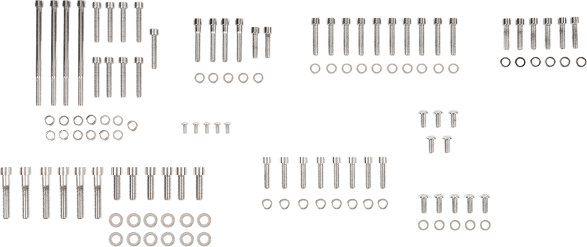 DRAG SPECIALTIES 2401-0763 Bolt Kit - Complete Motor - Smooth/Socket-Head - '07-'17 Softail/Dyna