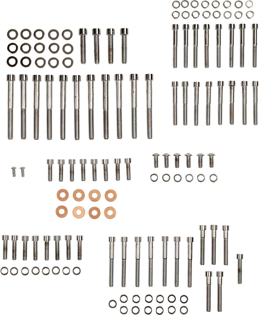 DRAG SPECIALTIES 2401-0767 Bolt Kit - Complete Motor - Smooth/Socket-Head - '04-'21 Sportster