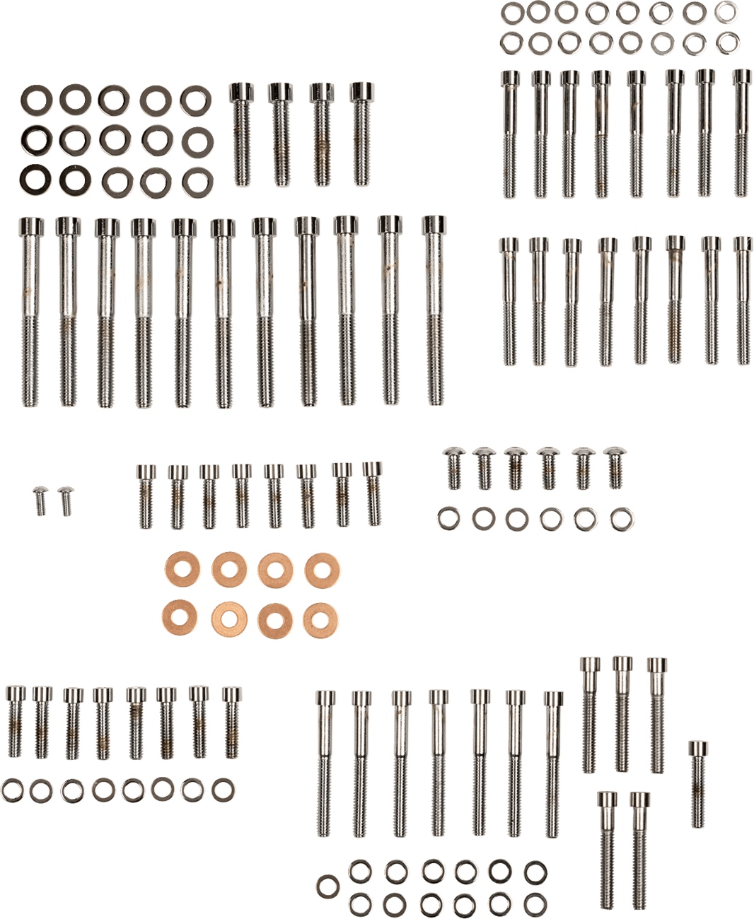 DRAG SPECIALTIES 2401-0767 Bolt Kit - Complete Motor - Smooth/Socket-Head - '04-'21 Sportster