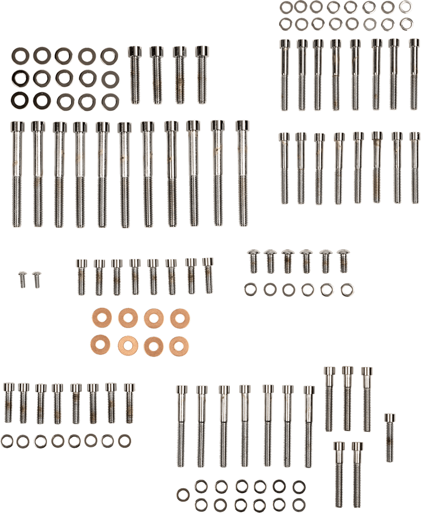 DRAG SPECIALTIES 2401-0767 Bolt Kit - Complete Motor - Smooth/Socket-Head - '04-'21 Sportster — image 1 of 2