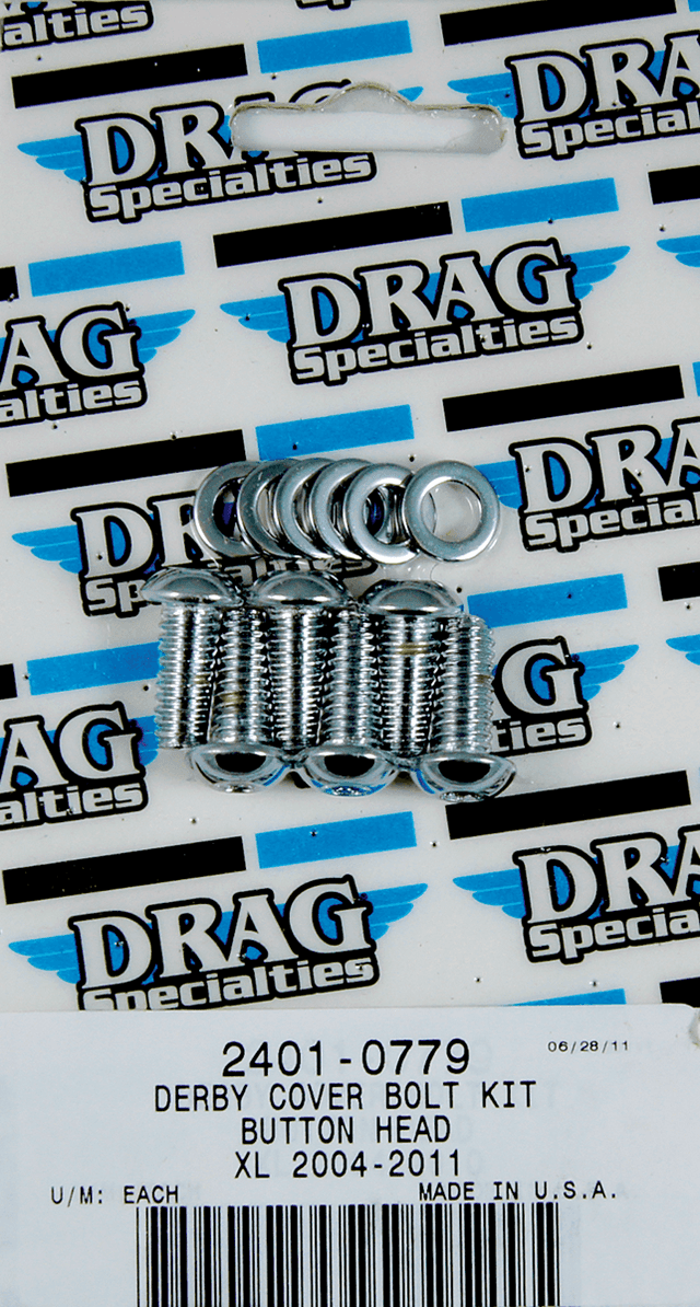 DRAG SPECIALTIES 2401-0779 Bolt Kit - Derby Cover - Smooth/Button-Head/Torx - Sportster — image 2 of 2