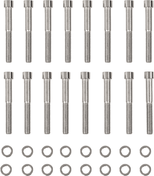 DRAG SPECIALTIES 2401-0784 Bolt Kit - Primary Cover - Smooth - Chrome - Sportster — image 1 of 2