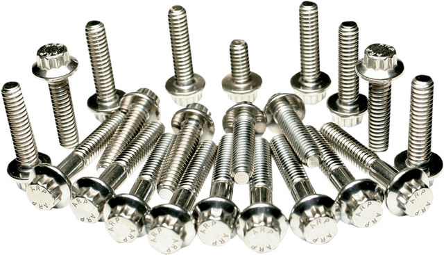 FEULING OIL PUMP CORP. 2401-0811 Fastener Kit - Cam Cover/Lifter Block - 12-Point/Dress-Up - Twin Cam