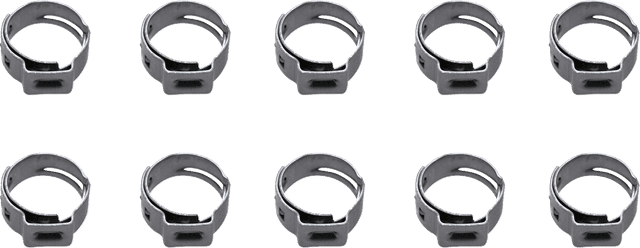 MOTION PRO 2401-0819 Ear Clamps - Fuel Line - Stepless - 8.8-10.5 mm - 10 Pack — image 1 of 2