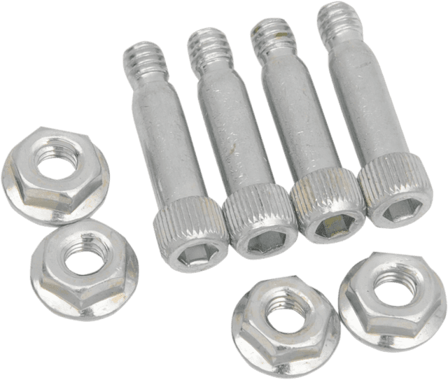 DRAG SPECIALTIES 2401-0850 Board Mount Screws with Nuts - Front