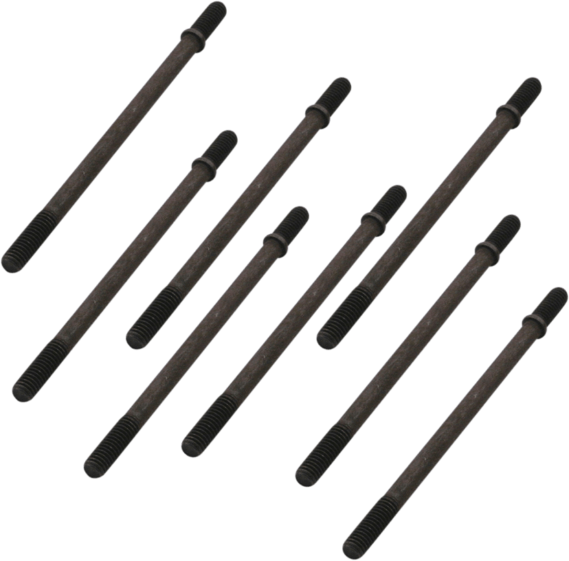 S&S CYCLE 2401-0885 Cylinder Studs - 3/8-16 x 6.680" - 8 Pack - Evolution Big Twin