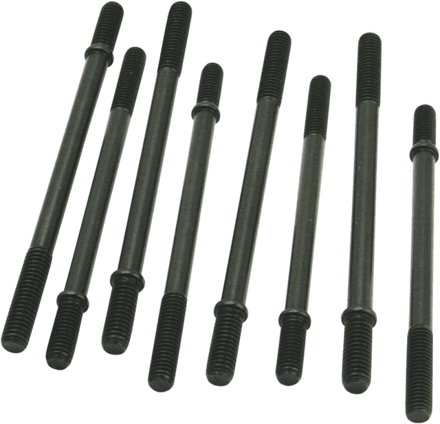 S&S CYCLE 2401-0886 Cylinder Studs - 3/8-16 x 6.070" - 8-Pack - Twin Cam