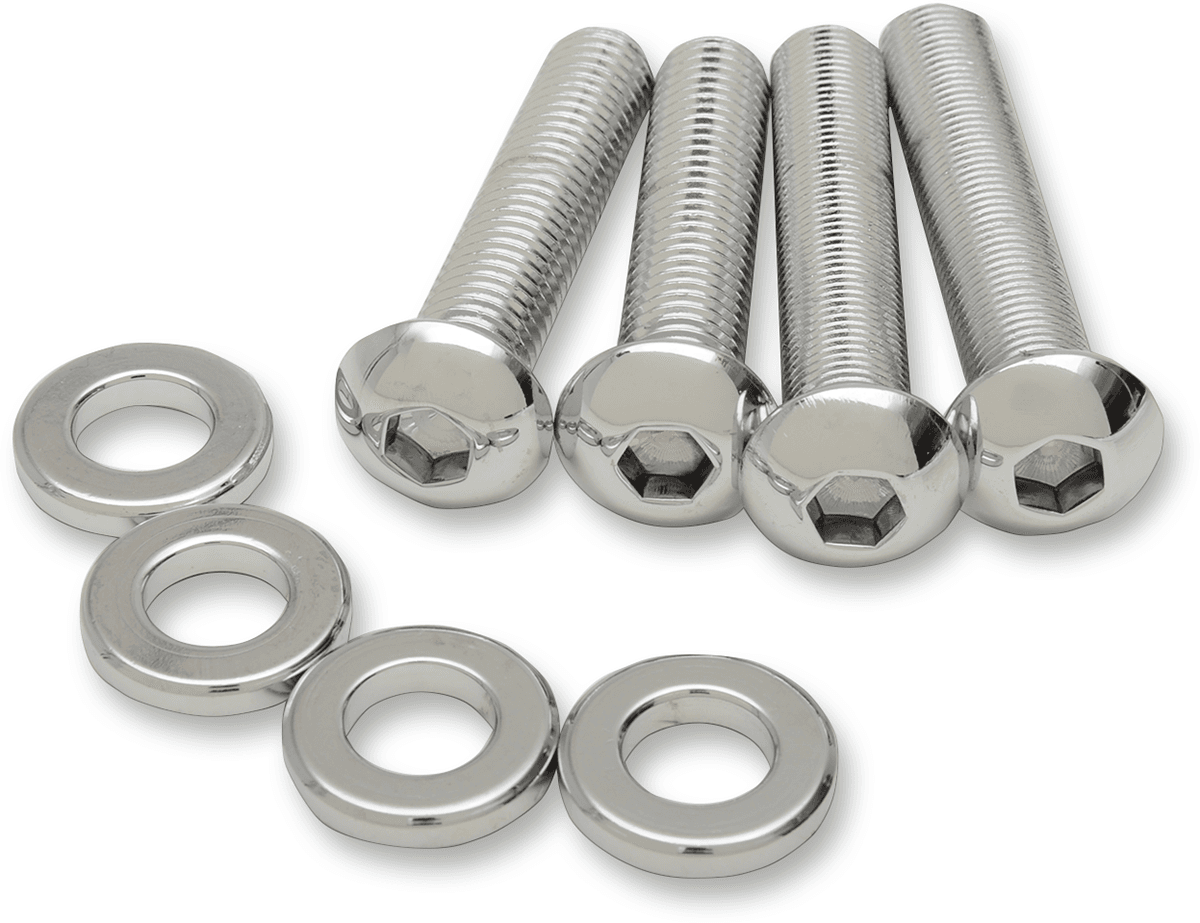 DRAG SPECIALTIES 2401-0942 Shock Mount Kit - Chrome