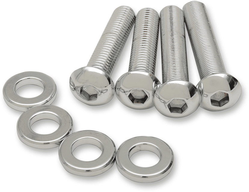 DRAG SPECIALTIES 2401-0942 Shock Mount Kit - Chrome — image 1 of 2