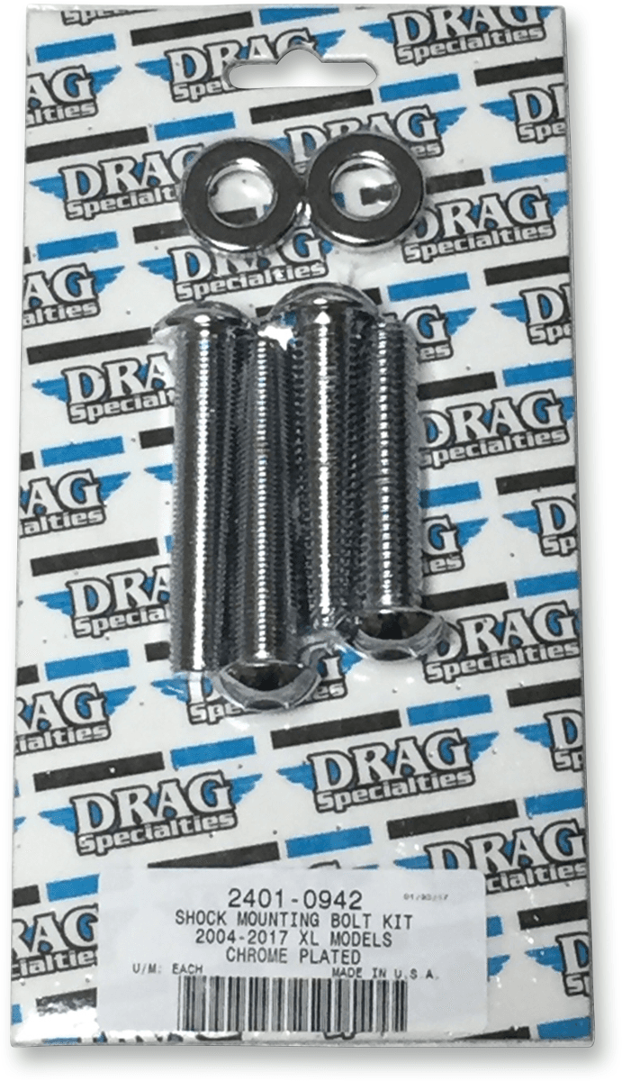DRAG SPECIALTIES 2401-0942 Shock Mount Kit - Chrome — image 2 of 2