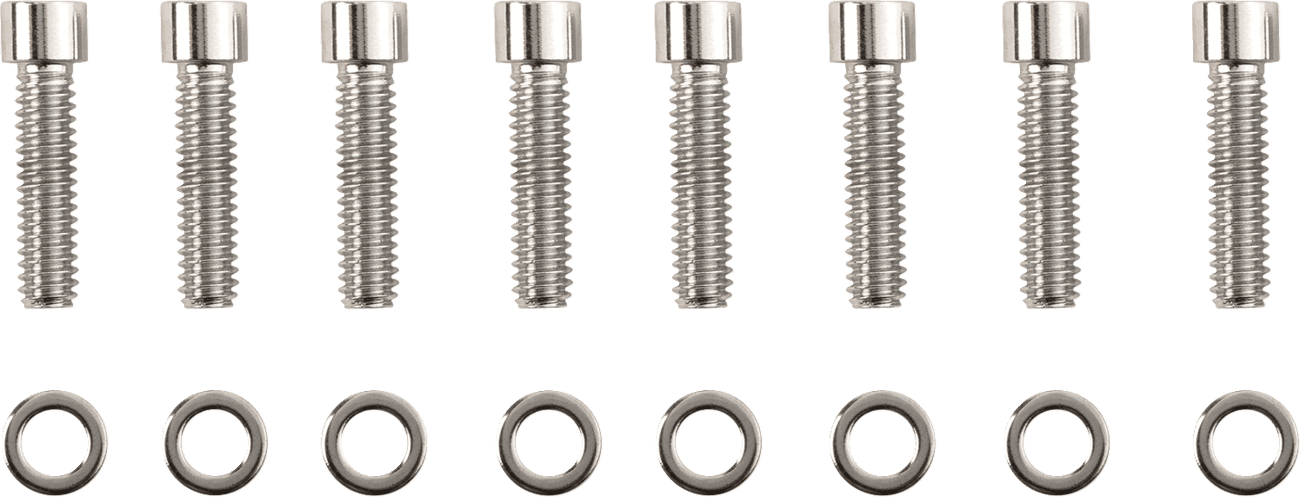 DRAG SPECIALTIES 2401-0969 Bolt Kit - Lifter Block - Smooth/Socket-Head - Chrome - M8