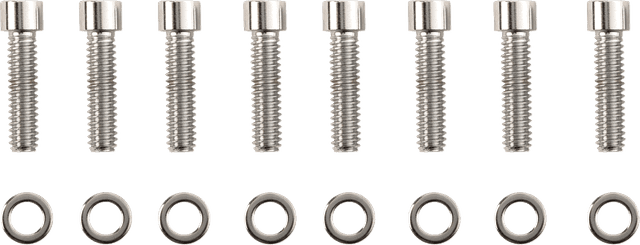 DRAG SPECIALTIES 2401-0969 Bolt Kit - Lifter Block - Smooth/Socket-Head - Chrome - M8