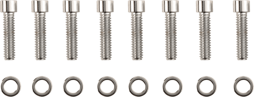 DRAG SPECIALTIES 2401-0969 Bolt Kit - Lifter Block - Smooth/Socket-Head - Chrome - M8