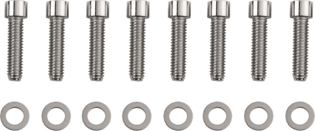 DRAG SPECIALTIES 2401-0982 Bolt Kit - Transmission Bearing Housing - Smooth/Socket-Head - Chrome - M8