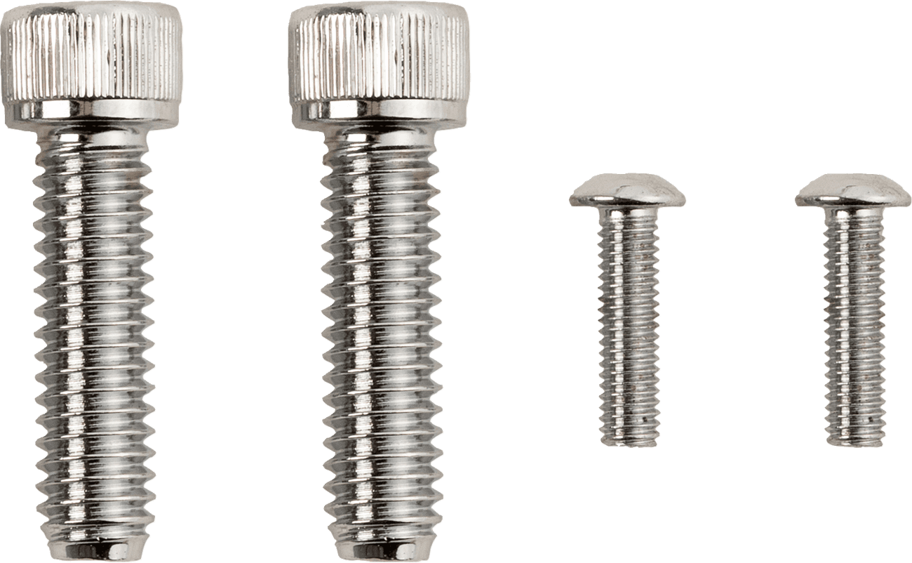DRAG SPECIALTIES 2401-0985 Bolt Kit - Rear Brake Control - Knurled/Socket-Head - Chrome - M8