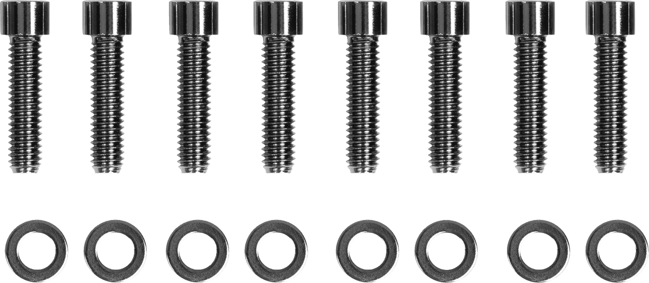 DRAG SPECIALTIES 2401-1033 Bolt Kit - Transmission Bearing Housing - Smooth/Socket-Head - Black/Chrome - M8