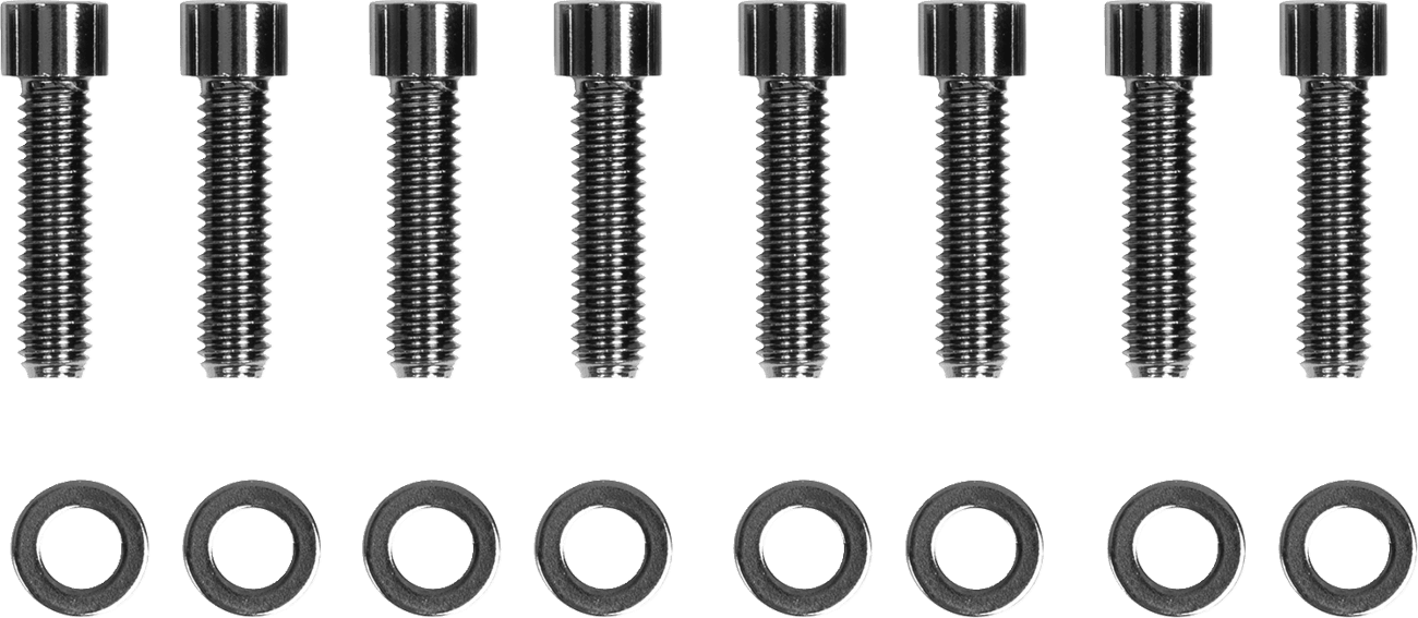 DRAG SPECIALTIES 2401-1033 Bolt Kit - Transmission Bearing Housing - Smooth/Socket-Head - Black/Chrome - M8