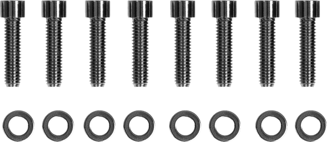 DRAG SPECIALTIES 2401-1033 Bolt Kit - Transmission Bearing Housing - Smooth/Socket-Head - Black/Chrome - M8