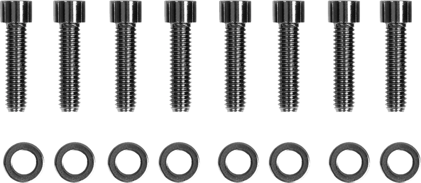 DRAG SPECIALTIES 2401-1033 Bolt Kit - Transmission Bearing Housing - Smooth/Socket-Head - Black/Chrome - M8