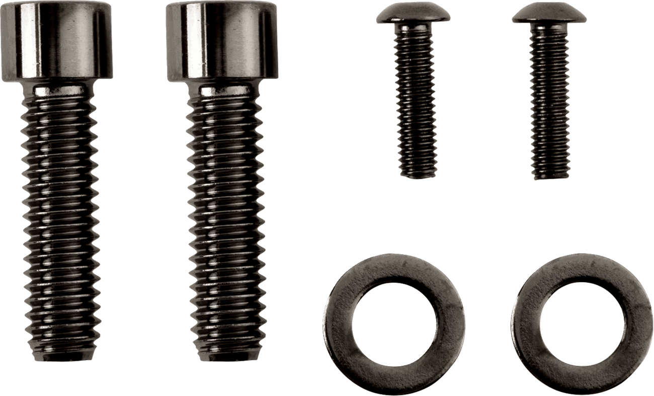 DRAG SPECIALTIES 2401-1037 Bolt Kit - Rear Brake Control - Smooth/Socket-Head - Black/Chrome - M8
