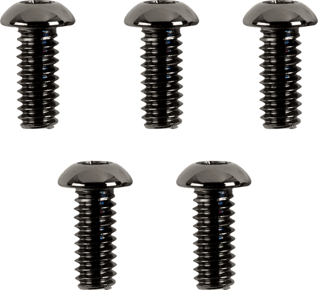 DRAG SPECIALTIES 2401-1042 Bolt Kit - Clutch Cover - Smooth/Button-Head/Torx - Black/Chrome - M8