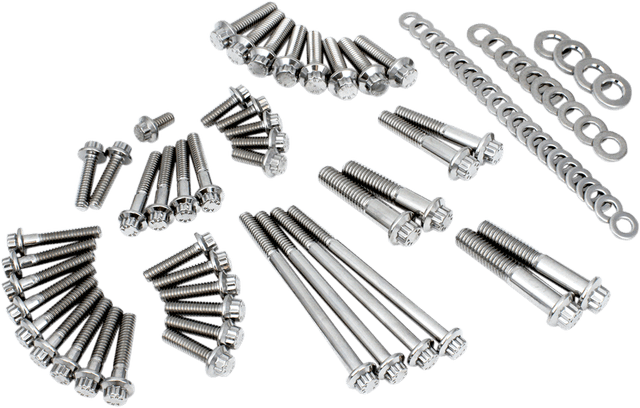 FEULING OIL PUMP CORP. 2401-1043 Fastener Kit - External Primary/Transmission - 12-Point - M8/Softail
