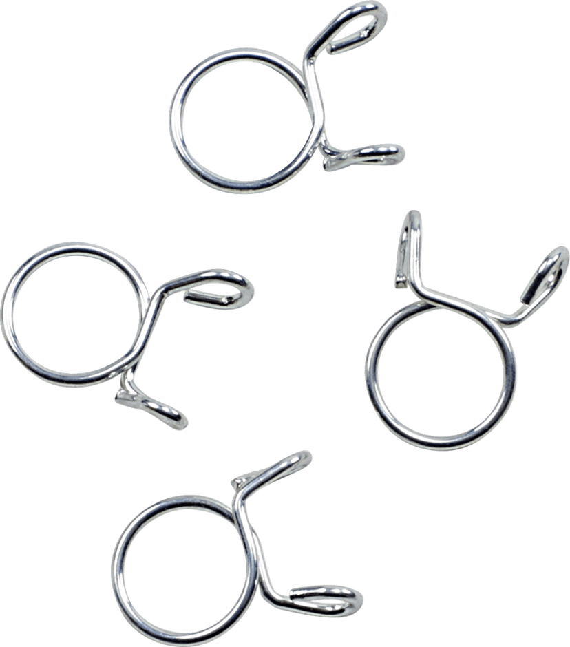 ALL BALLS 2401-1282 Refill Clamp Kit - Fuel Line/Wire - Parallel Ear - Silver - 14.3 mm - 4 Pack