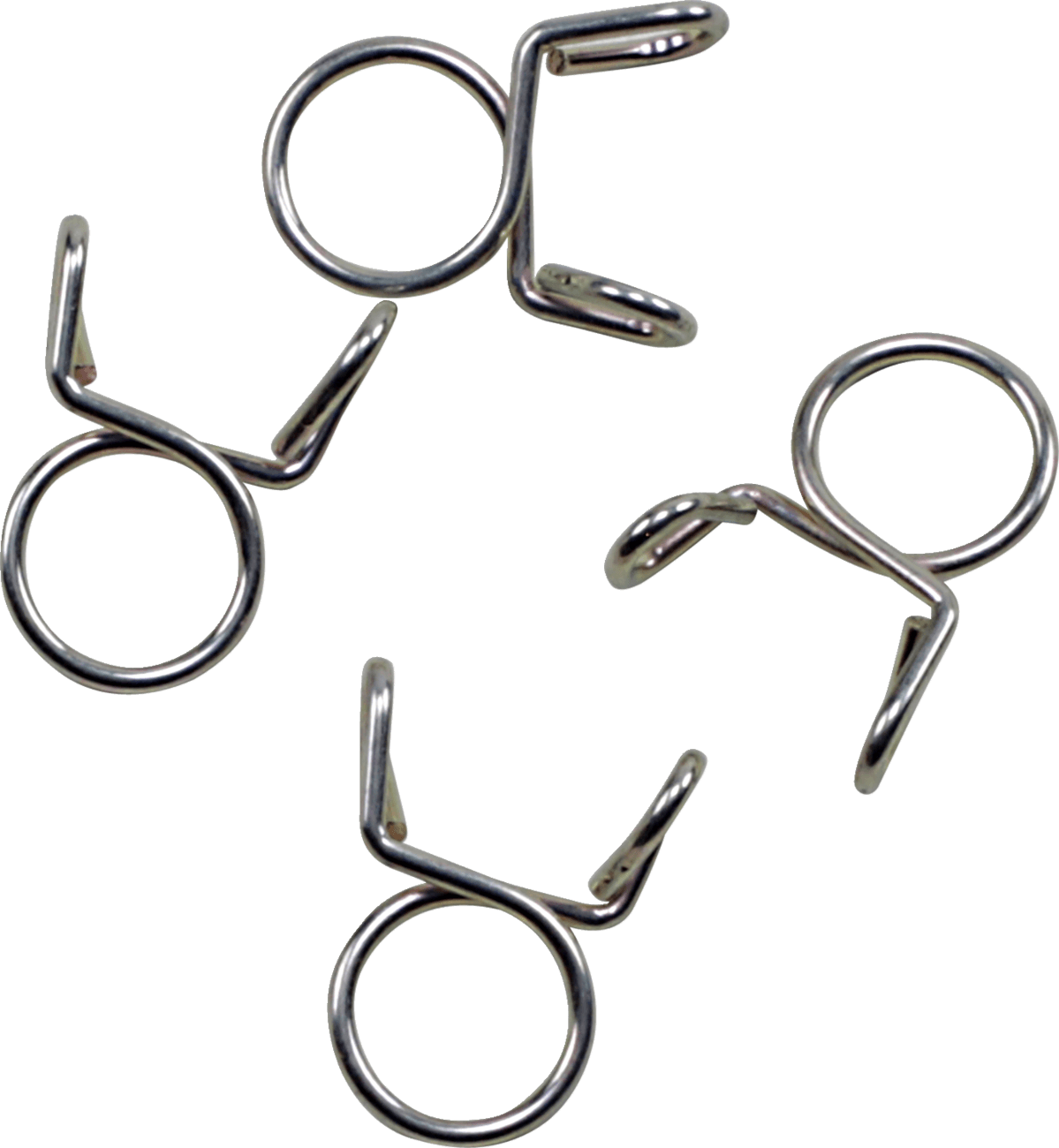ALL BALLS 2401-1287 Refill Clamp Kit - Fuel Line/Wire - Parallel Ear - Silver - 9 mm - 4 Pack