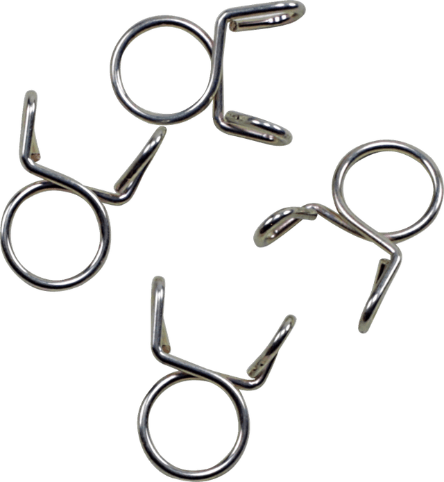 ALL BALLS 2401-1287 Refill Clamp Kit - Fuel Line/Wire - Parallel Ear - Silver - 9 mm - 4 Pack