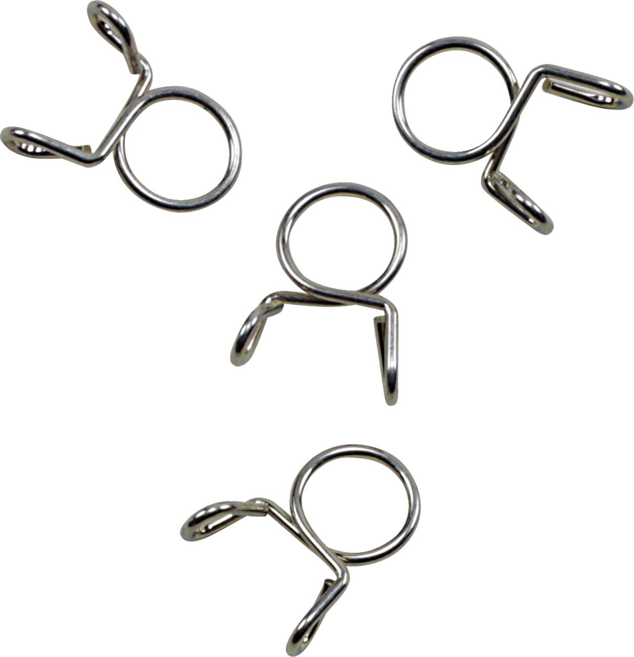 ALL BALLS 2401-1291 Refill Clamp Kit - Fuel Line/Wire - Parallel Ear - Gold - 9 mm - 4 Pack