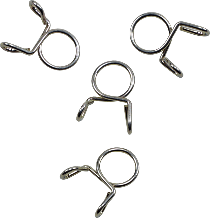 ALL BALLS 2401-1291 Refill Clamp Kit - Fuel Line/Wire - Parallel Ear - Gold - 9 mm - 4 Pack