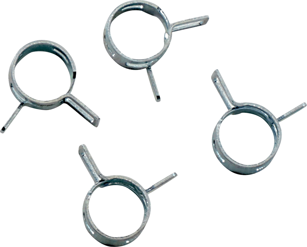 ALL BALLS 2401-1297 Refill Clamp Kit - Fuel Line/Band - Parallel Ear - Silver - 10 mm - 4 Pack