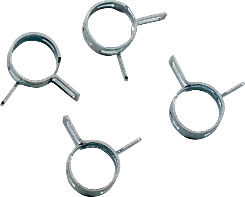 ALL BALLS 2401-1297 Refill Clamp Kit - Fuel Line/Band - Parallel Ear - Silver - 10 mm - 4 Pack