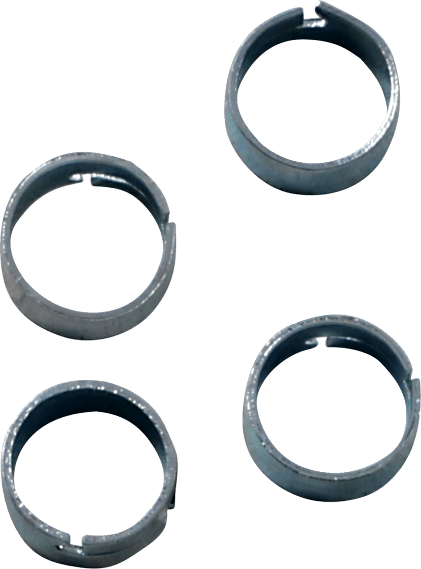 ALL BALLS 2401-1298 Refill Clamp Kit - Fuel Line/Band - Earless - Silver - 10 mm - 4 Pack